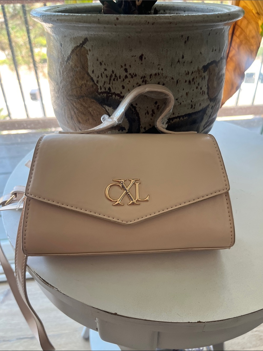 Christian Lacroix Blush Pink Top-Handle Crossbody Bag - Picture 12 of 12